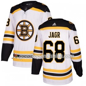 Boston Bruins Jaromir Jagr 68 Adidas 2017-2018 Wit Authentic Shirt - Mannen